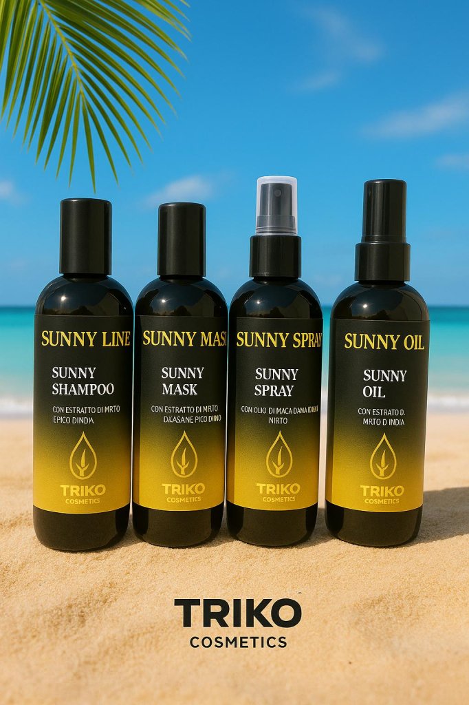 KIT SOLARE PROTETTIVO UV PER CAPELLI - SHAMPOO + MASCHERA + SPRAY + OLIO